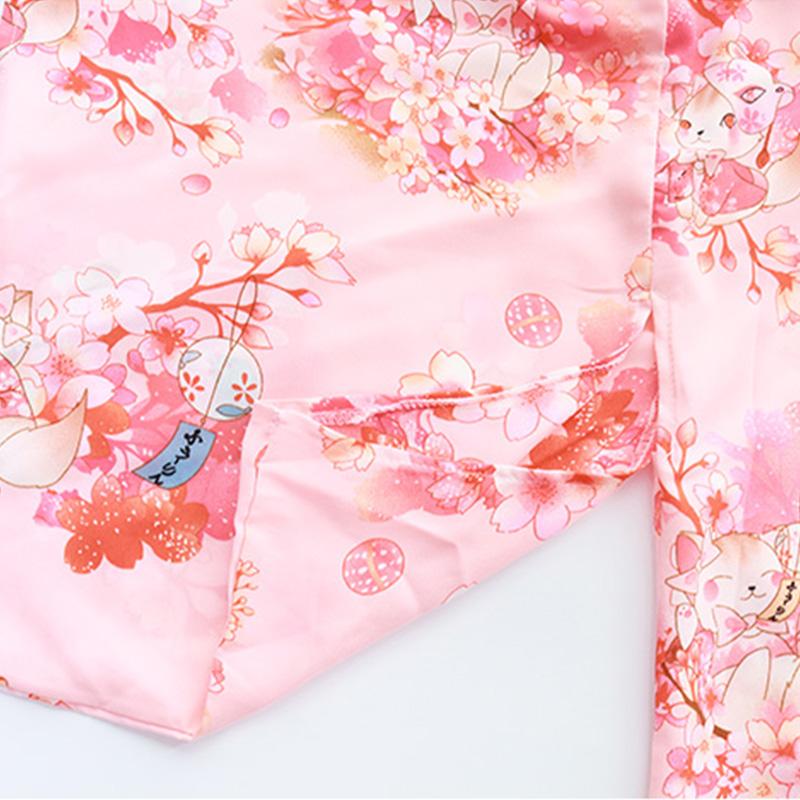 Lingerie kimono à imprimé floral vintage Sakura
