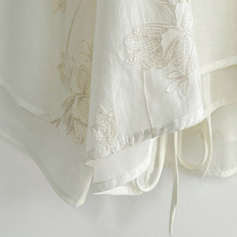 Vintage Buckle Wide Shirt Leg Pants