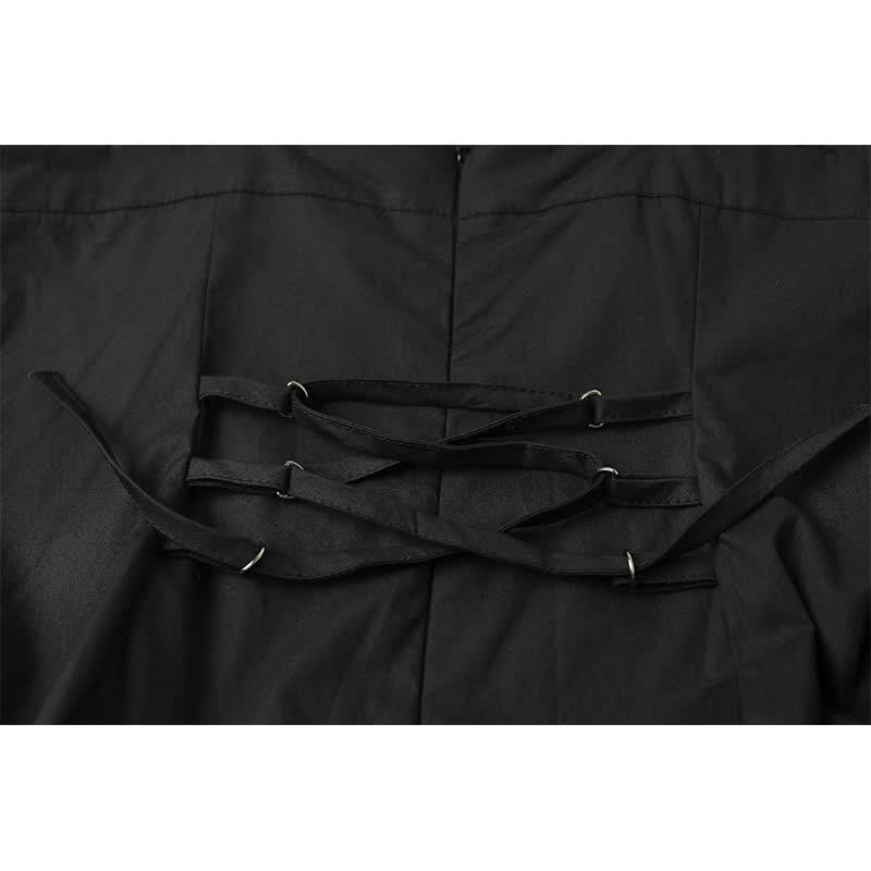 Lace Sweater Slip Dress Knit Irregular Up Set Turtleneck