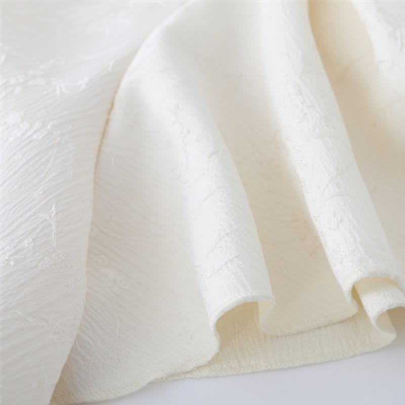 Shirt Bird Skirt Flower V-neck with Print Pleated