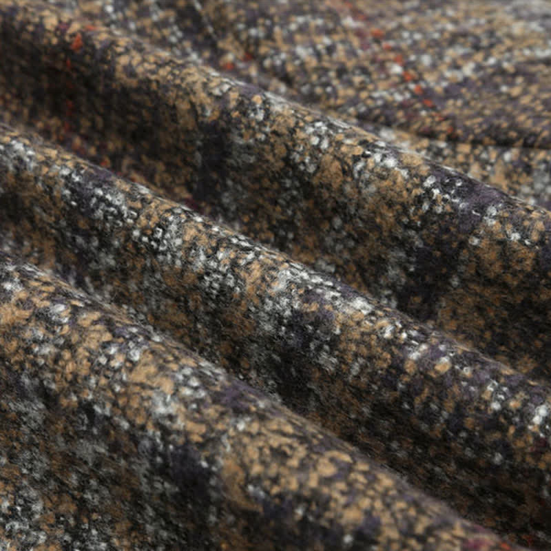 Midi Blazer Chic Coat Hooded Dress Print Plaid