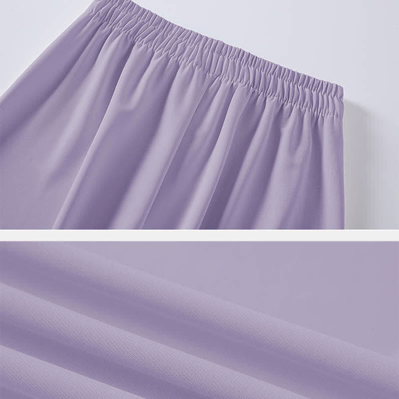 Puff Sleeve Bear Lapel Casual Vest Pants Shirt Purple Rhombus