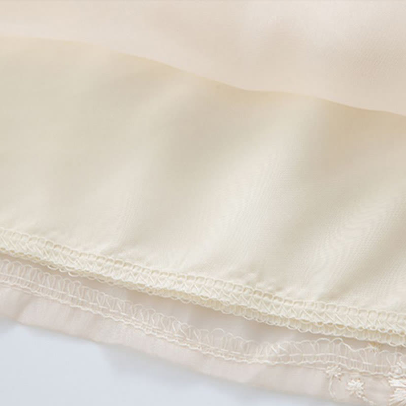 Vintage Schnalle Quaste Shirt Blau Faltenrock