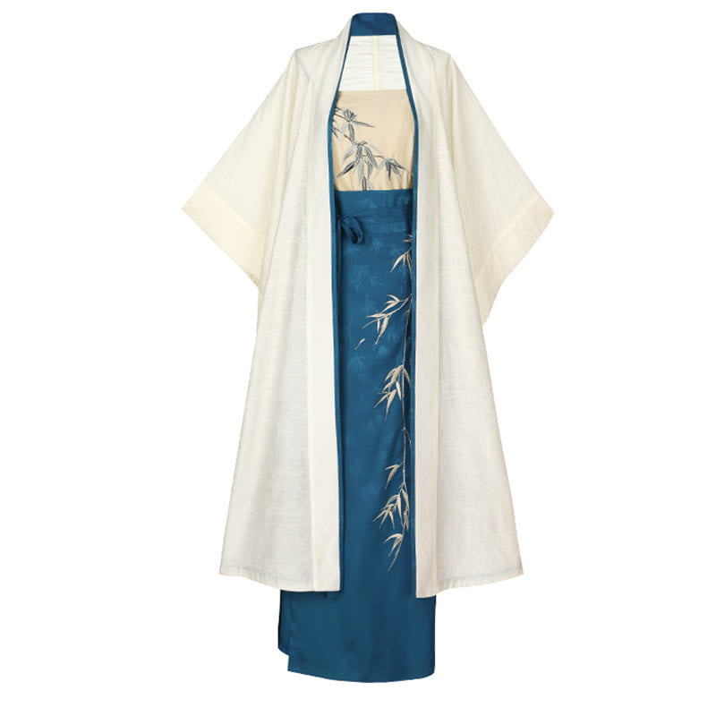 Cardigan Embroidery Bamboo Skirt Pieces Cami Top Vintage Three