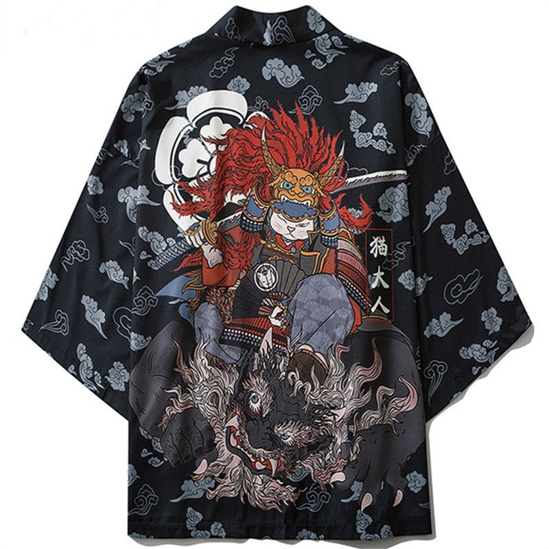 Kimono vintage anime sakura vêtements d'extérieur protection solaire