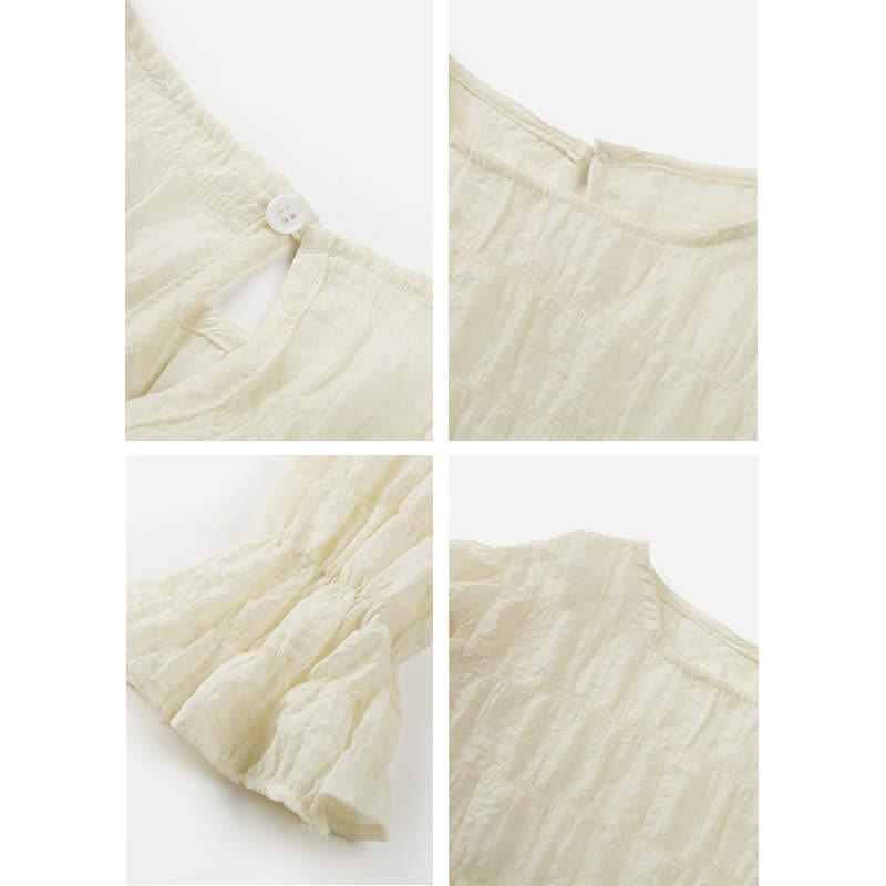 Knit Vest Shirt V-neck Wide Leg Orange Pants