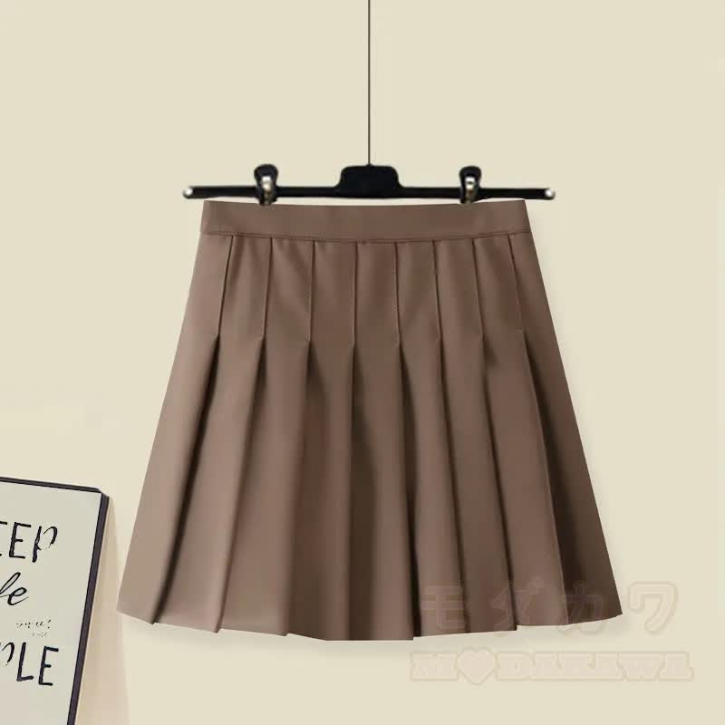 Skirt Sweater Knit Pleated Cross