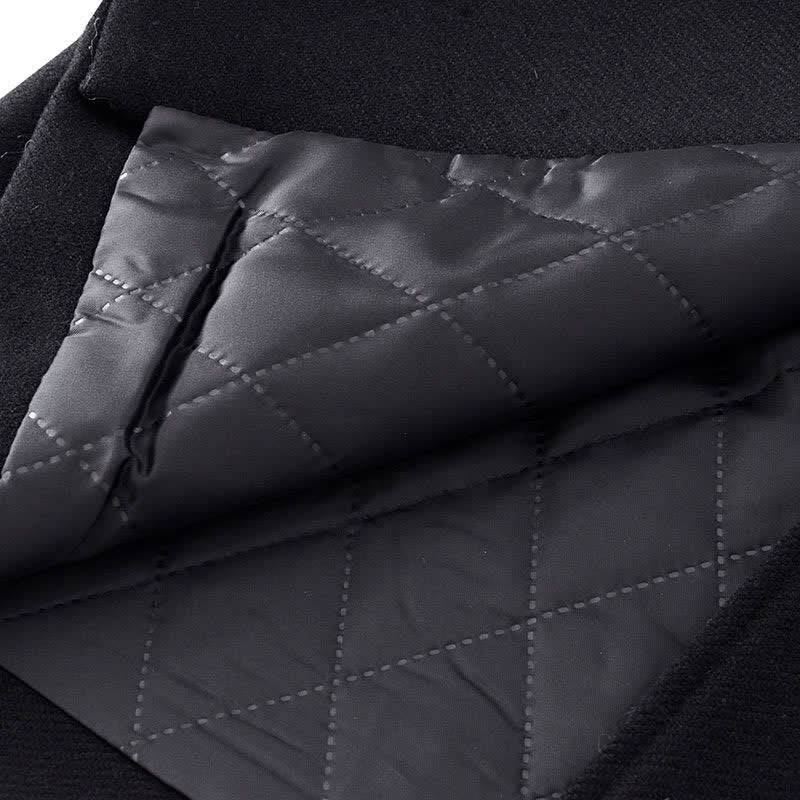 Double Hooded Lapel Pants Button Coat Shirt