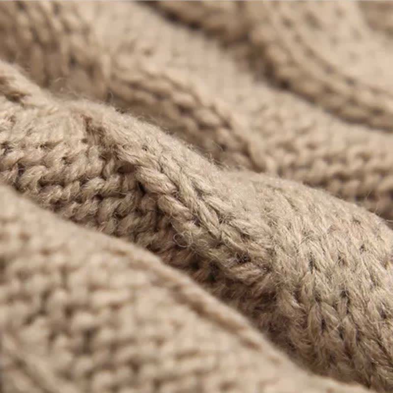 Set Shirt Knit Pants Denim Cable Sweater Colorblock