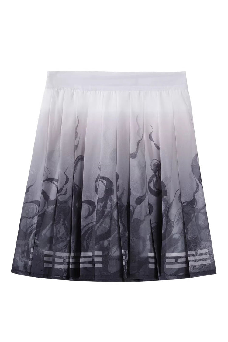Printed Embroidered Chinese Style Lolita Dress - Multi-Color Fox Trace Codex