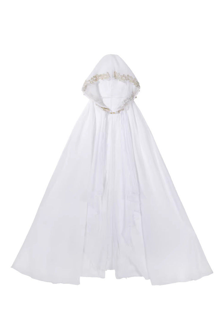 Chain Decorated Sweet Elegant Lolita Dress - White Aurelia of the Holy Light