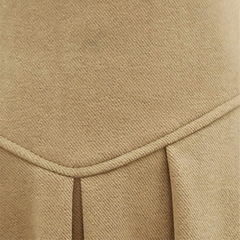 Skirt Pure Color Print Blazer Plaid Short