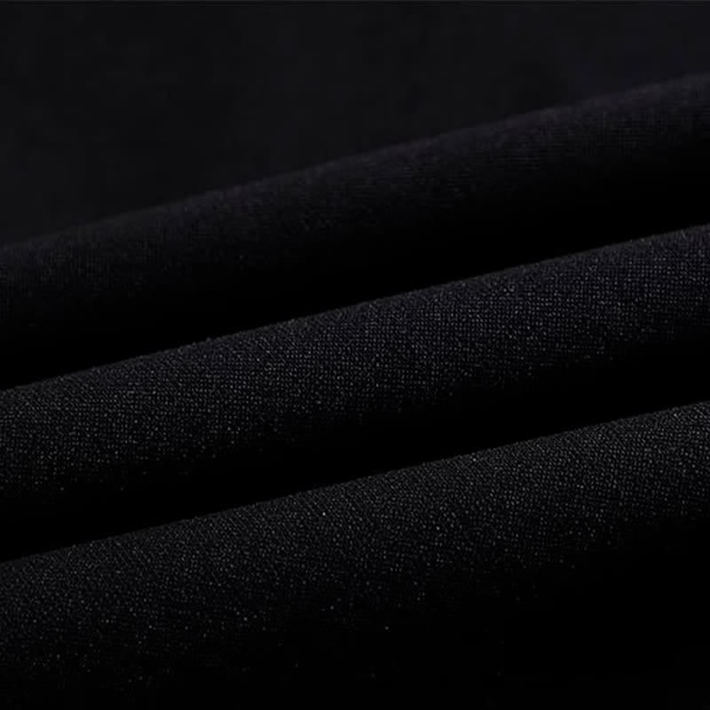 Fringed Print Slip Hoodie Bunny Buckle Vintage Dress