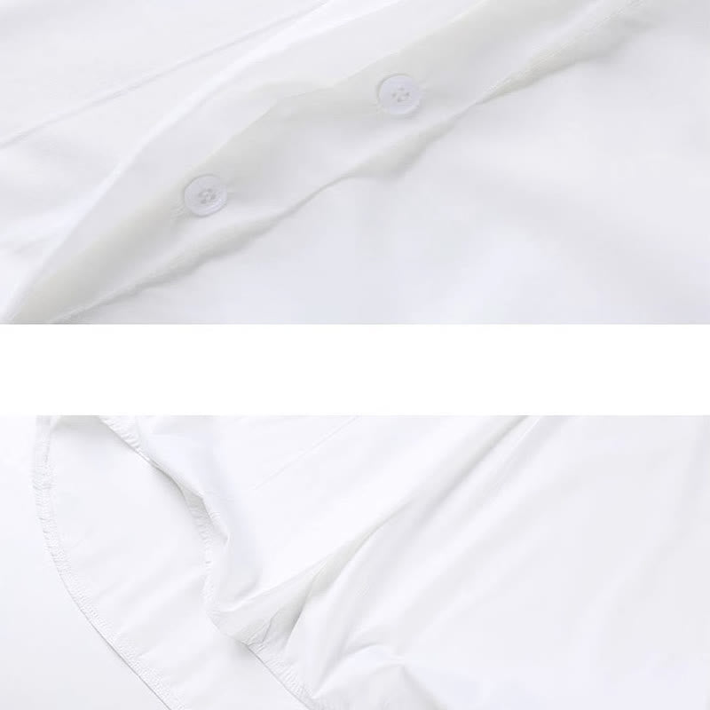 Lattice V-neck Lapel Print Split Shirt Shawl Pants Wrap