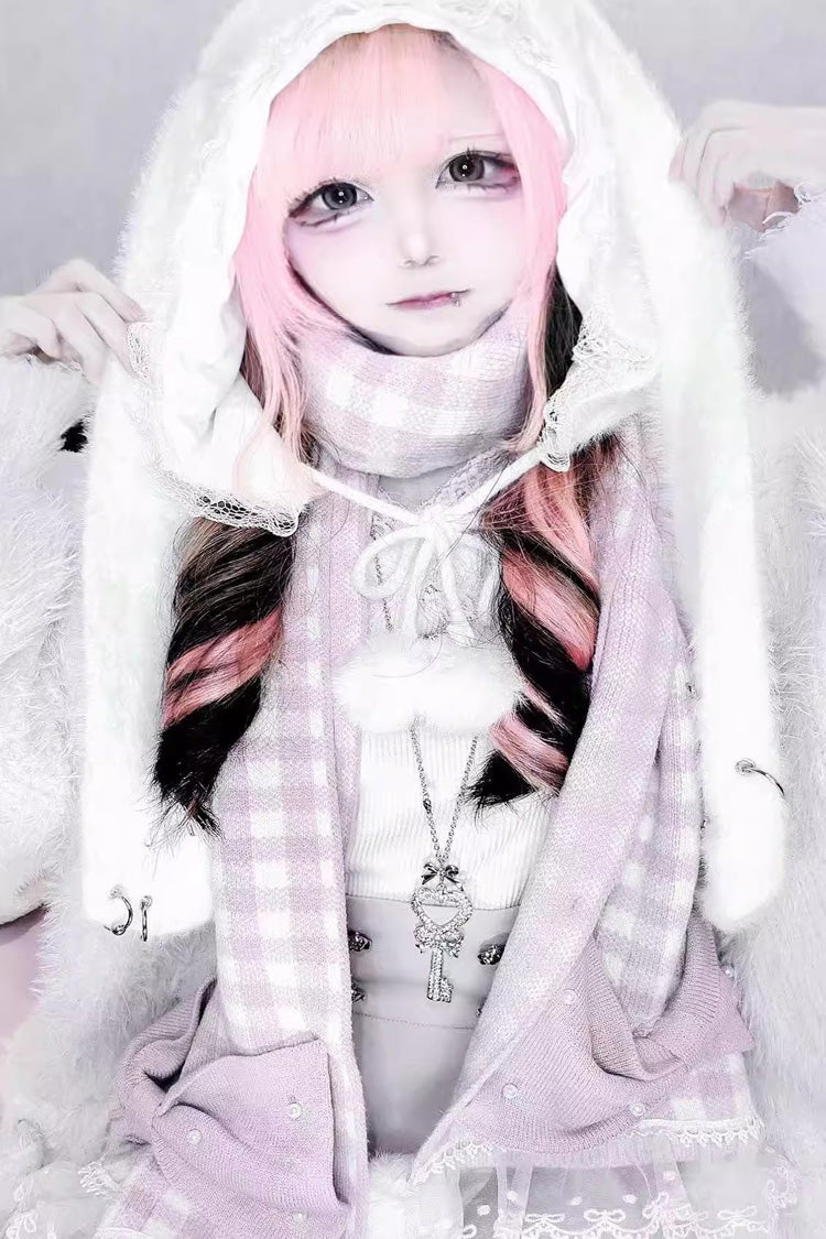 Long Rabbit Ears Jirai Kei Lolita Knitted Beanie