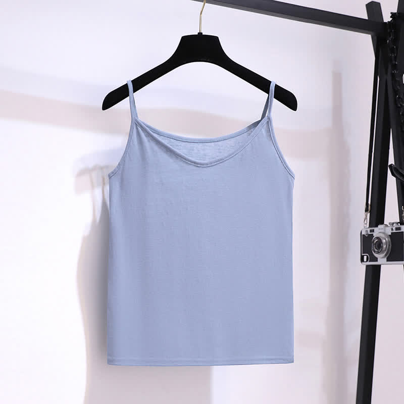 Top Cami Shirt Denim Lapel Ripped Shorts Blue