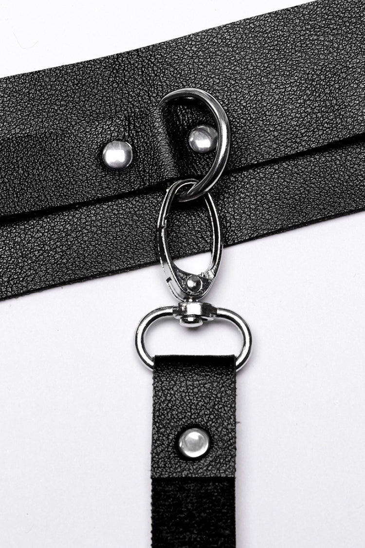 Steampunk Harness for Men with Faux Leather Waist and Leg Straps