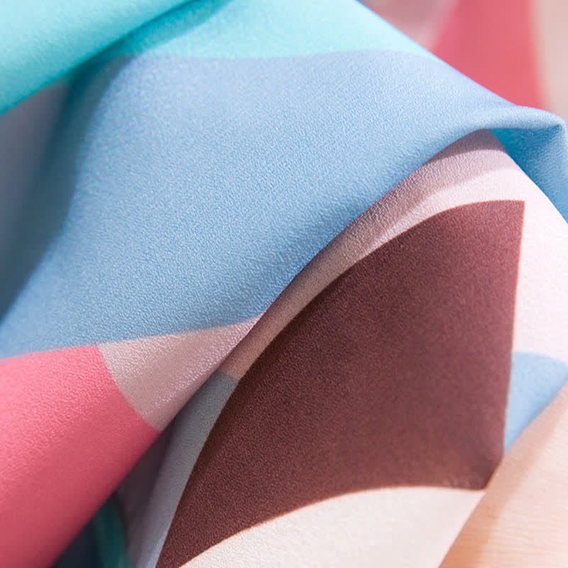 Schickes Langarm-Revershemd mit Farbblockdesign