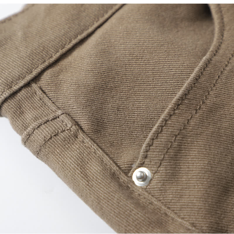 Denim Split Letter Lapel Plaid Skirt Print Vest Shirt