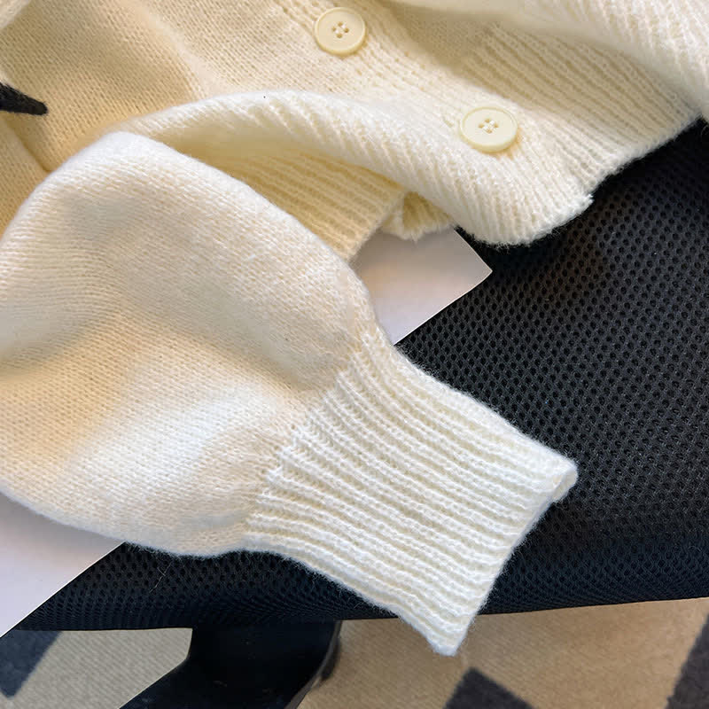 Flouncing Sweater Skirt Fishtail Cardigan Knit