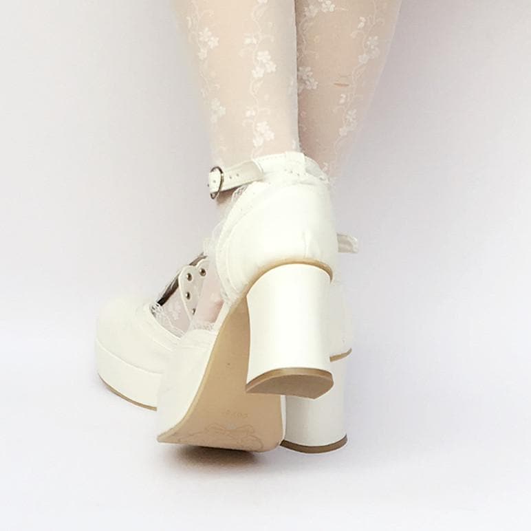 Custom White Crown SP168283 Princess Platform Shoes Made