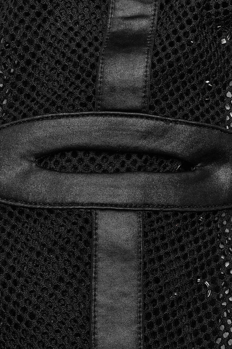 Unisex Steampunk Hood Mask with Mesh and Mohawk Detail