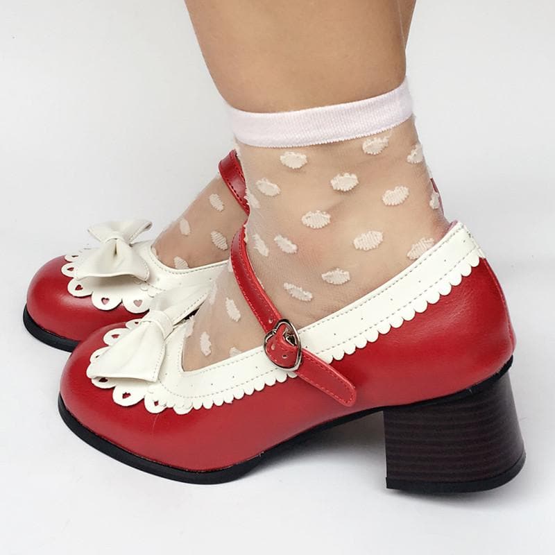 Wine Hit SP168070 Shoes White Lolita Made Custom