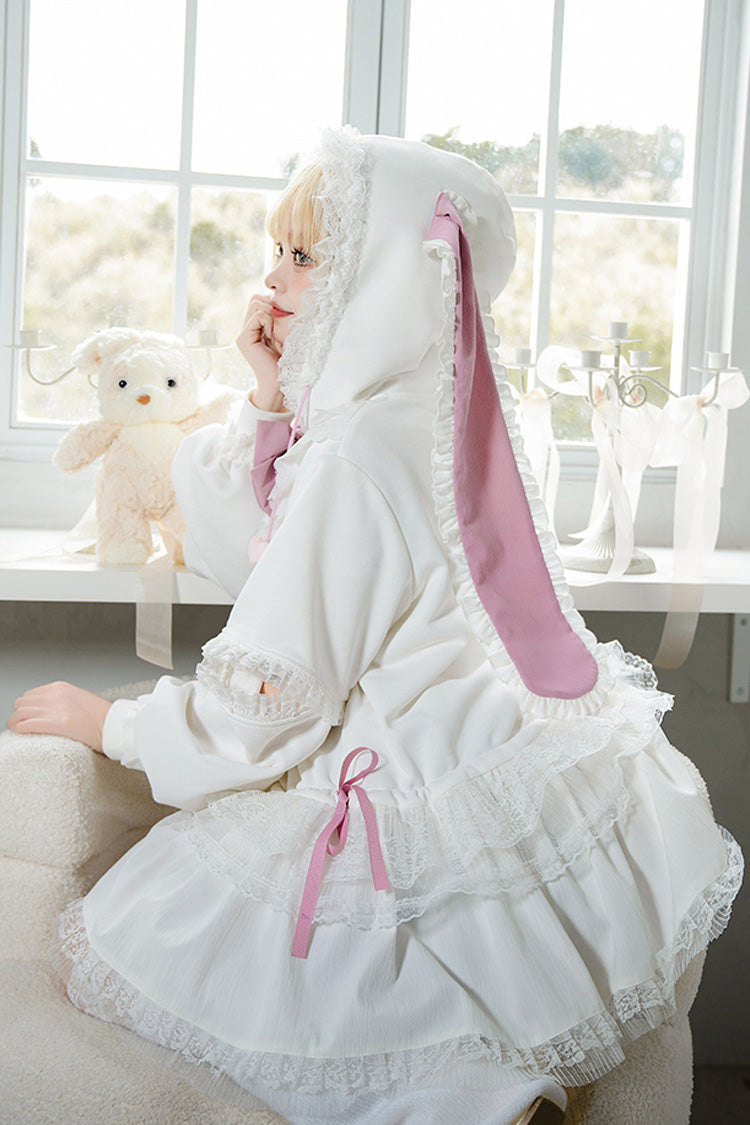 Hooded Lace Sweet Lolita Coat Set