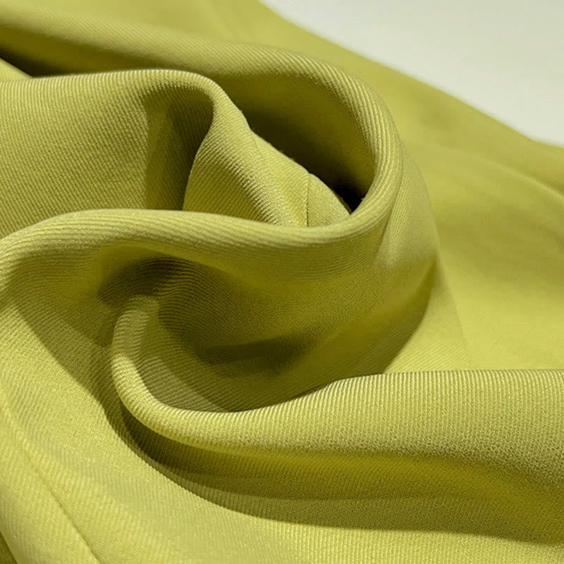 Skirt Shirt Irregular Embroidery Green Set