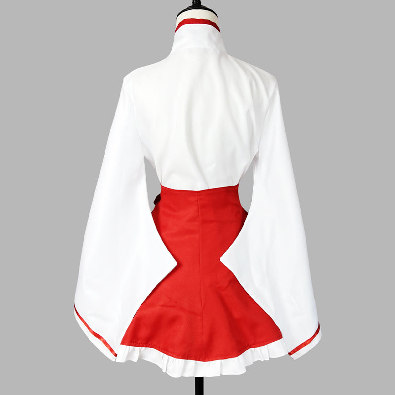 Süßes Cosplay-Kimono-Zweiteiler-Set mit großer Schleife