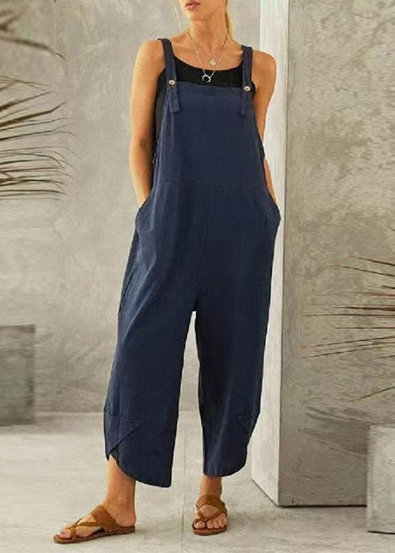 Boutique Dark Grey Slash Neck Patchwork Jumpsuit Summer