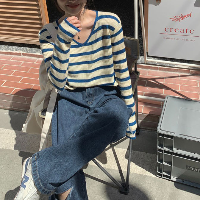 Gestreiftes Rippoberteil