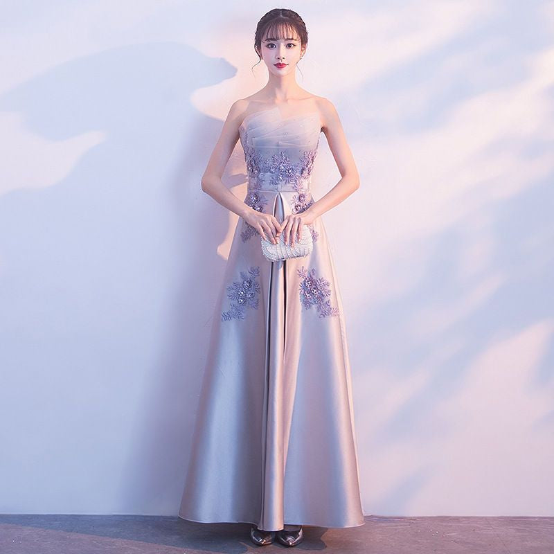 Strapless A-Line Cocktail Dress / Evening Gown (Various Designs)