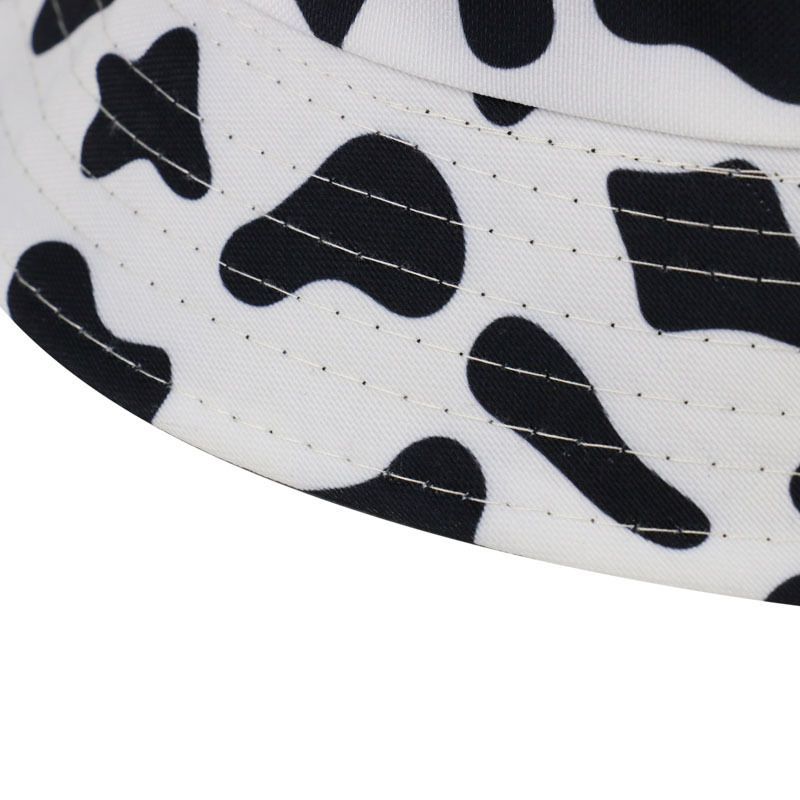 Hat Print Cow Bucket Milk