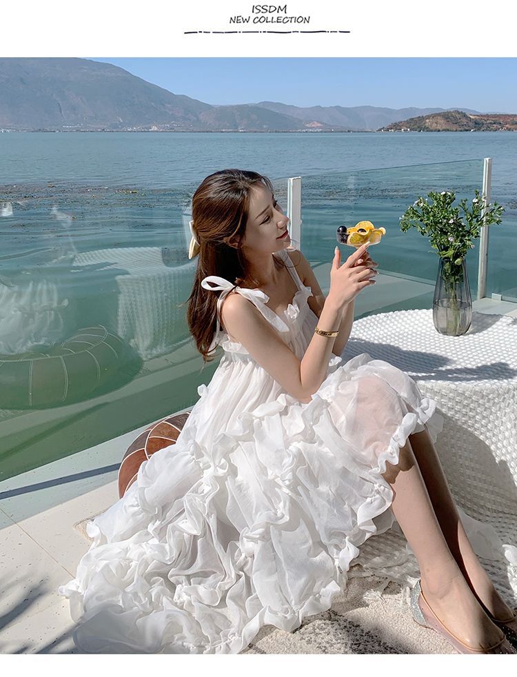 Ärmelloses Netzkleid