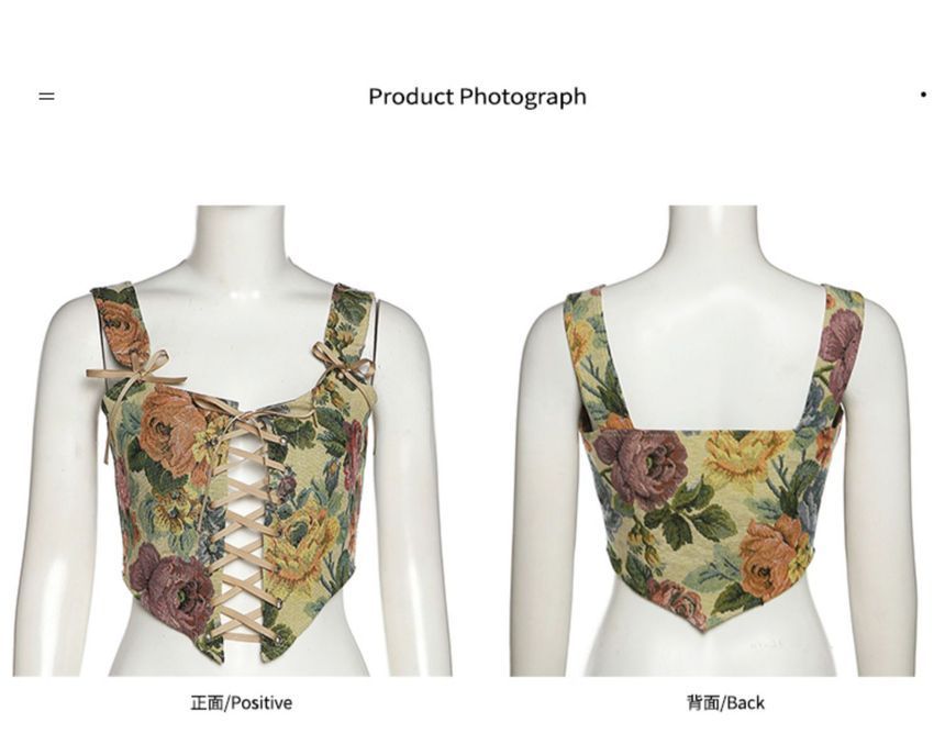 Corset Top Floral