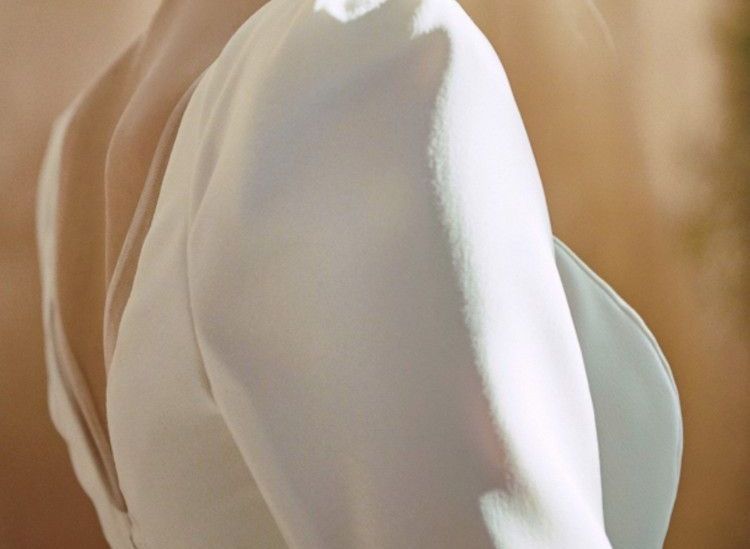 Long-Sleeve A-Line Wedding Gown