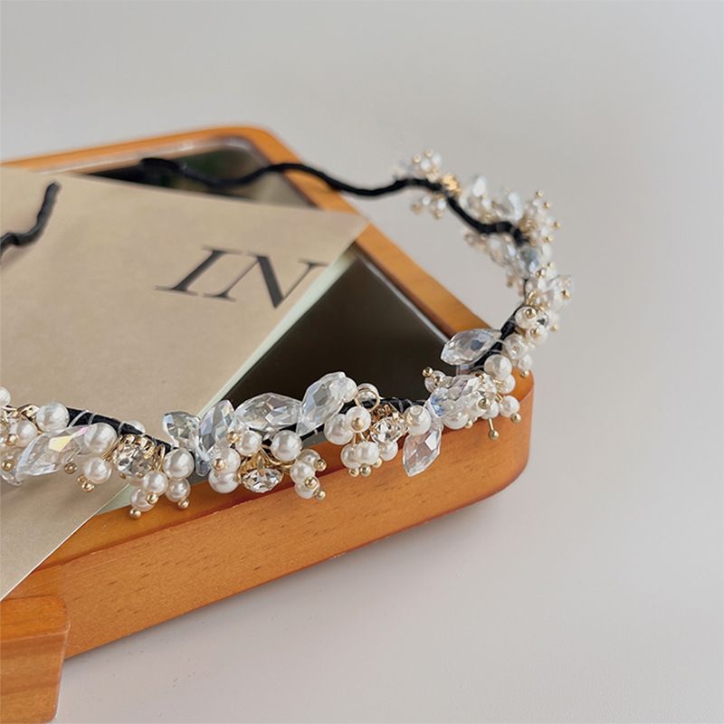 Crystal Faux Pearl Headband