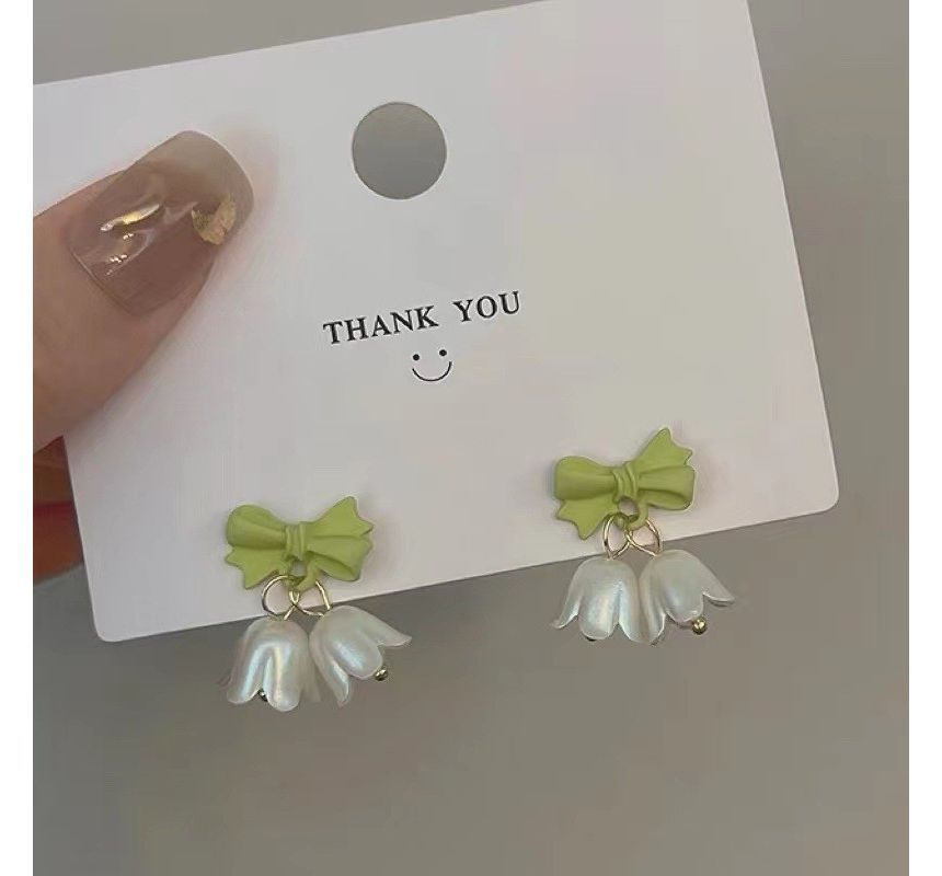 Floral Clip On Earring / Ear Stud