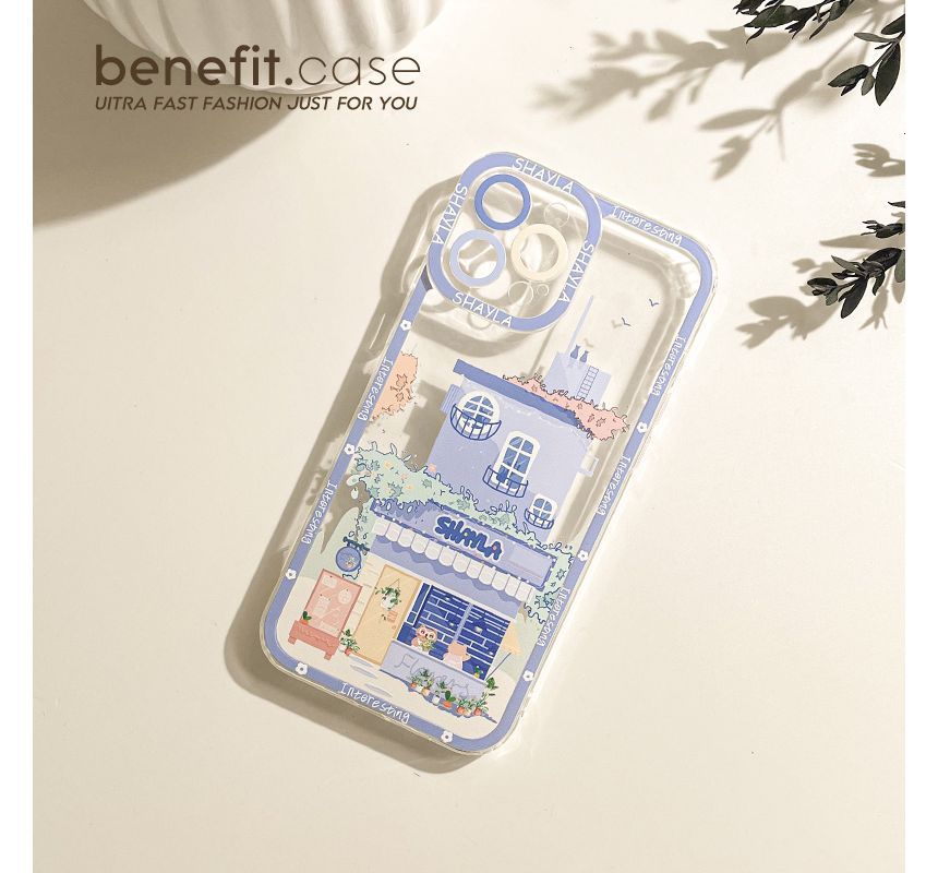 House Print Transparent Phone Case