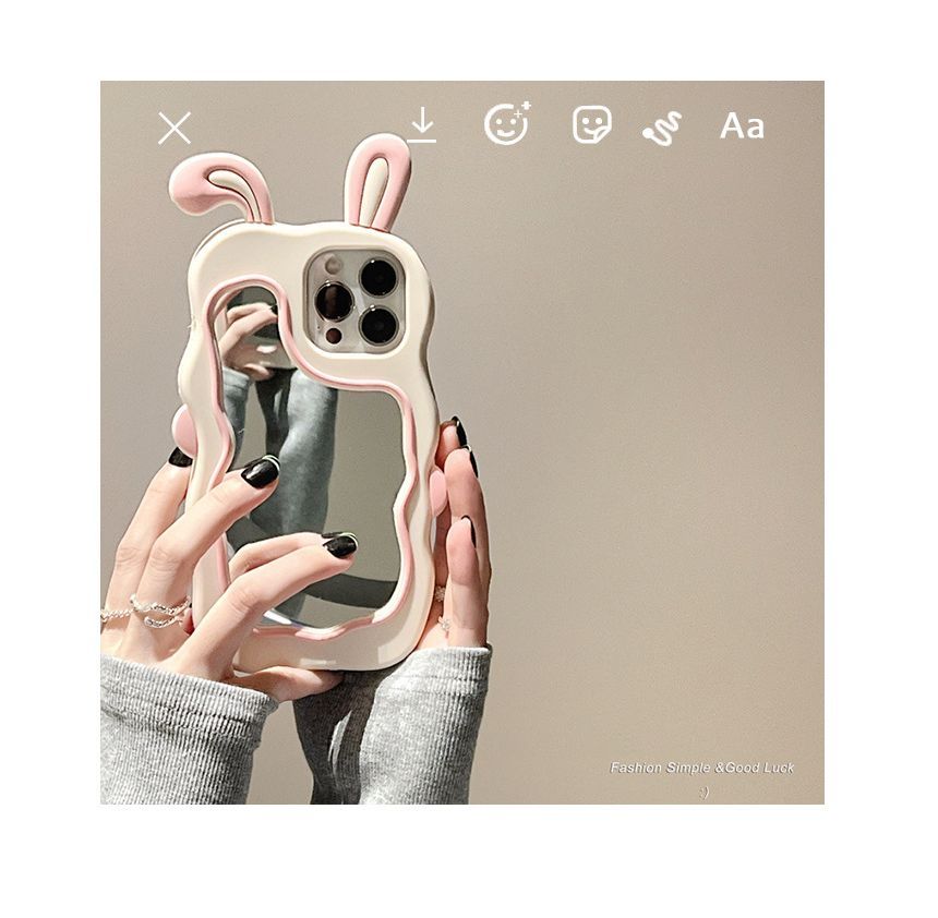 Rabbit Mirrored Phone Case