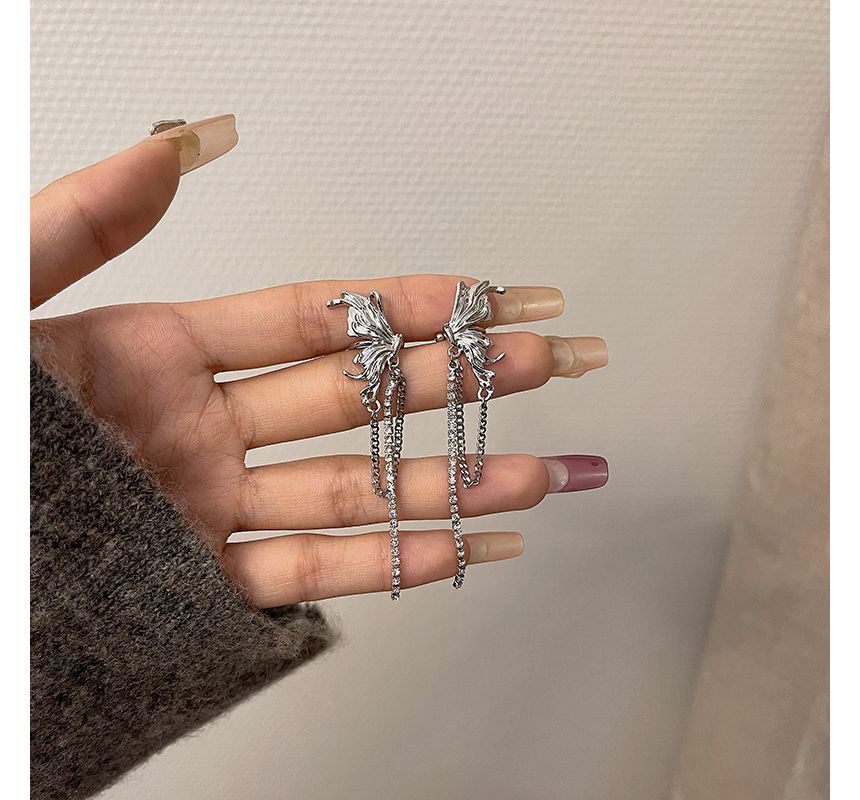 Butterfly Ear Chained Cuff