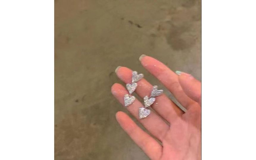 Dangle Earring Alloy Heart