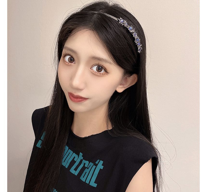 Faux Moonstone Thin Headband