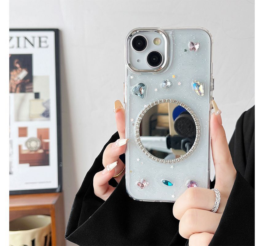 Embellished Mirrored Phone Case