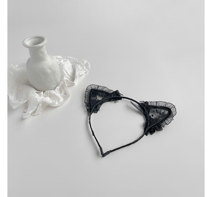 Lace Cat Ear Headband