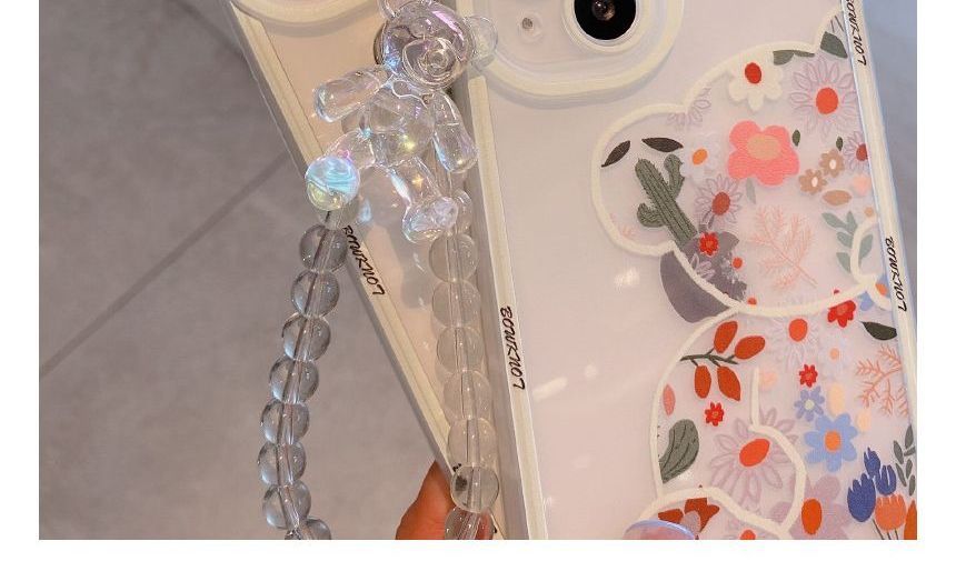 Bear Floral Print Phone Case