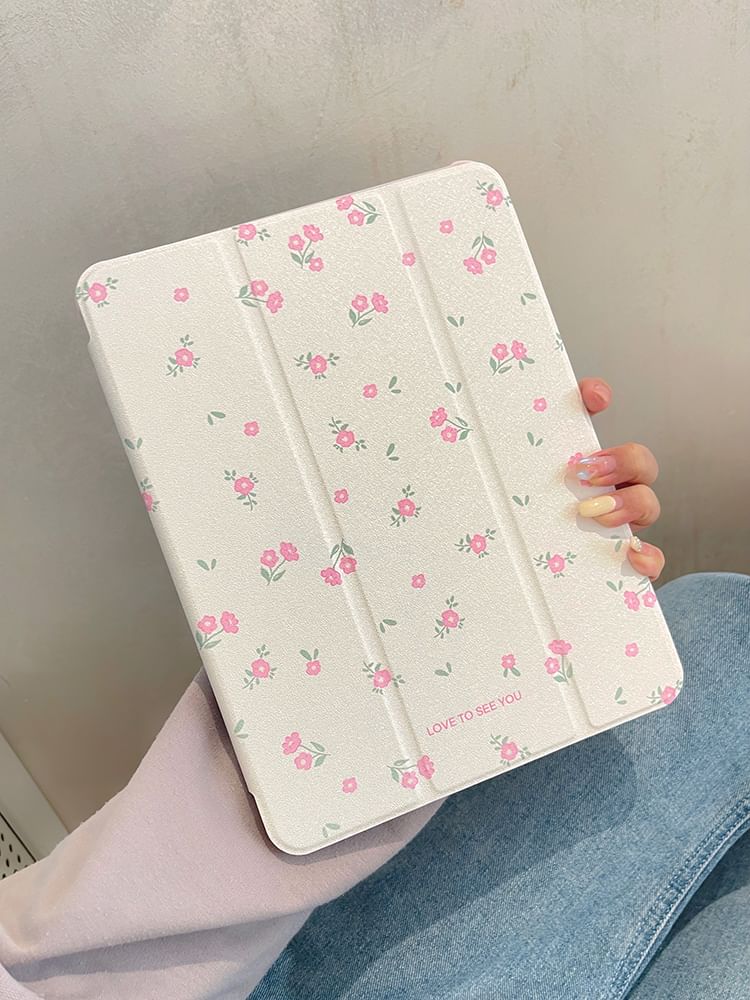 Floral Mirrored iPad Case