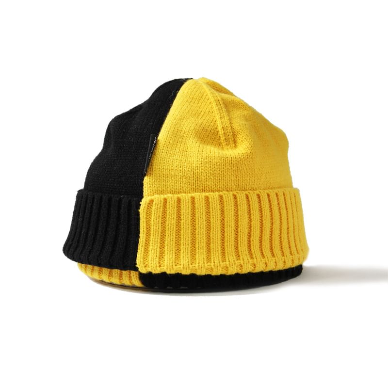 Two Tone Knit Beanie