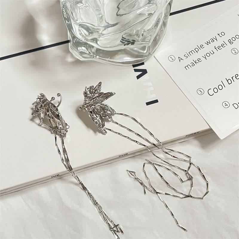 Butterfly Earring Alloy Threader Cuff